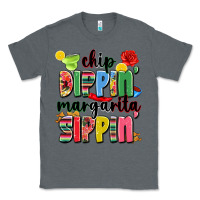 Charcoal Heather chip dippin' margarita sippin' Classic Tee - JahusDesignShop
