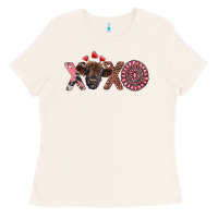 Bone xoxo calf and gemstone Ladies Tee - RanaPortraitStore