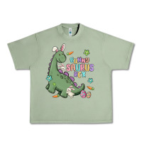 Oil Green bunny saurus rex Urban Heavy Tee - MaliasSmallBusiness