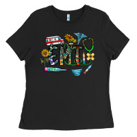 Black emt Ladies Tee - CowhideDigitalArt