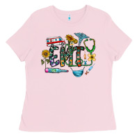 Bubblegum Pink emt Ladies Tee - CowhideDigitalArt