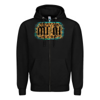 Black Leopard Patterned Mini Tried Zipper Hoodie - Bettercallsaul