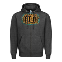 Charcoal Heather Leopard Patterned Mini Tried Zipper Hoodie - Bettercallsaul
