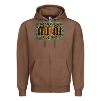 Chestnut Leopard Patterned Mini Tried Zipper Hoodie - Bettercallsaul