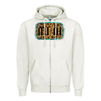 Oatmeal Heather Leopard Patterned Mini Tried Zipper Hoodie - Bettercallsaul