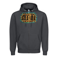 Smoke Leopard Patterned Mini Tried Zipper Hoodie - Bettercallsaul