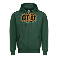 Sports Green Leopard Patterned Mini Tried Zipper Hoodie - Bettercallsaul