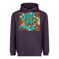 Plum life is better with a dog Heavyweight Hoodie - TumblerDesignByShophia