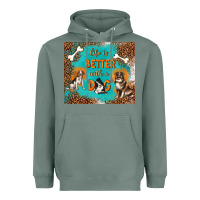 Sage life is better with a dog Heavyweight Hoodie - TumblerDesignByShophia