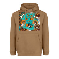 Toasted Coconut life is better with a dog Heavyweight Hoodie - TumblerDesignByShophia