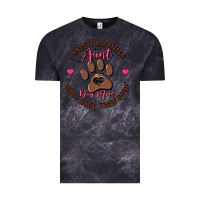 Cloud Black i have two titles aunt and dog mom Vintage Tee - MaliasSmallBusiness