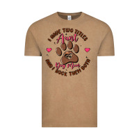 Vintage Coffee i have two titles aunt and dog mom Vintage Tee - MaliasSmallBusiness
