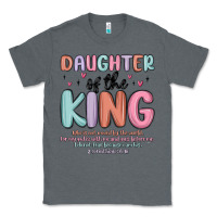 Charcoal Heather daughter of the king Classic Tee - MaliasSmallBusiness