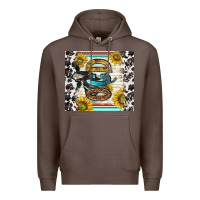 Coffee ocd with cow Premium Hoodie - TumblerDesignByShophia