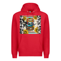 Red ocd with cow Premium Hoodie - TumblerDesignByShophia
