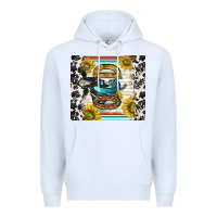White ocd with cow Premium Hoodie - TumblerDesignByShophia