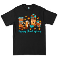 Black happy thanksgiving coffee Premium Tee - JahusDesignShop