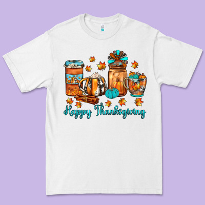 Happy Thanksgiving Coffee Premium Tee Designed By Jahusdesignshop