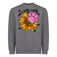 Storm life is better with dogs Heavyweight Sweatshirt - NancyCooperArtShop