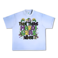 Grape Ice thick thighs mardi gras vibes Urban Heavy Tee - MaliasSmallBusiness