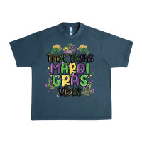 Midnight Navy thick thighs mardi gras vibes Urban Heavy Tee - MaliasSmallBusiness