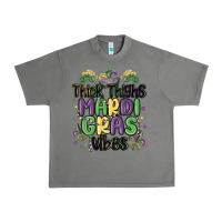 Tornado thick thighs mardi gras vibes Urban Heavy Tee - MaliasSmallBusiness