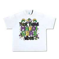 White thick thighs mardi gras vibes Urban Heavy Tee - MaliasSmallBusiness