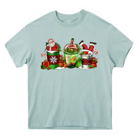 Arona coffee cups with santa claus Heavy Core Tee - FaDigitalArtStudio