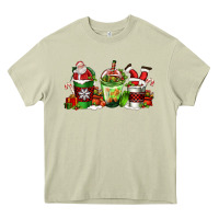 Mossy coffee cups with santa claus Heavy Core Tee - FaDigitalArtStudio