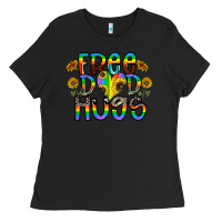 Black free dad hugs Ladies Tee - CowhideDigitalArt