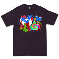 Plum western leopard puerto rico   hearts Premium Tee - AdoDesignShop