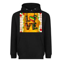 Black juneteenth love Heavyweight Hoodie - TumblerDesignByShophia