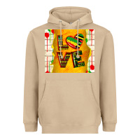 Mushroom juneteenth love Heavyweight Hoodie - TumblerDesignByShophia