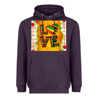 Plum juneteenth love Heavyweight Hoodie - TumblerDesignByShophia