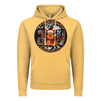 Vintage Mustard joy reindeer christmas ornament Vintage Hoodie - Jasminsmagicworld