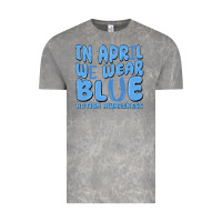 Cloud Rock in april we wear blue autism awareness Vintage Tee - MaliasSmallBusiness