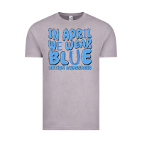 Vintage Zinc in april we wear blue autism awareness Vintage Tee - MaliasSmallBusiness