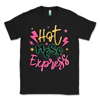 Black hot mess express Classic Tee - MaliasSmallBusiness