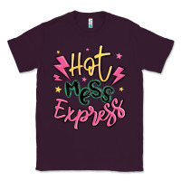 Plum hot mess express Classic Tee - MaliasSmallBusiness