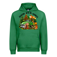 Emerald St. Patricks Day hanging with my gnomies Urban Hoodie - FaDigitalArtStudio