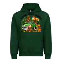 Forest Green St. Patricks Day hanging with my gnomies Urban Hoodie - FaDigitalArtStudio