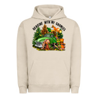 Pigment French Oak St. Patricks Day hanging with my gnomies Urban Hoodie - FaDigitalArtStudio