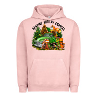 Pigment Salmon St. Patricks Day hanging with my gnomies Urban Hoodie - FaDigitalArtStudio