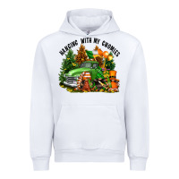White St. Patricks Day hanging with my gnomies Urban Hoodie - FaDigitalArtStudio