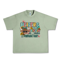 Oil Green heifers be trippin' Urban Heavy Tee - MaliasSmallBusiness
