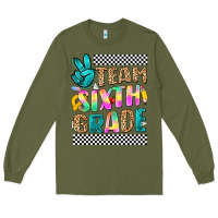 Army Green team sixth grade Long Sleeve Tee - NancyCooperArtShop