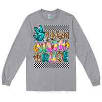 Heather Grey team sixth grade Long Sleeve Tee - NancyCooperArtShop