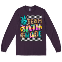 Plum team sixth grade Long Sleeve Tee - NancyCooperArtShop