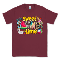 Burgundy summer time Classic Tee - CowhideDigitalArt