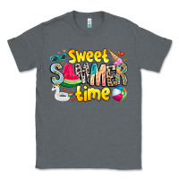 Charcoal Heather summer time Classic Tee - CowhideDigitalArt